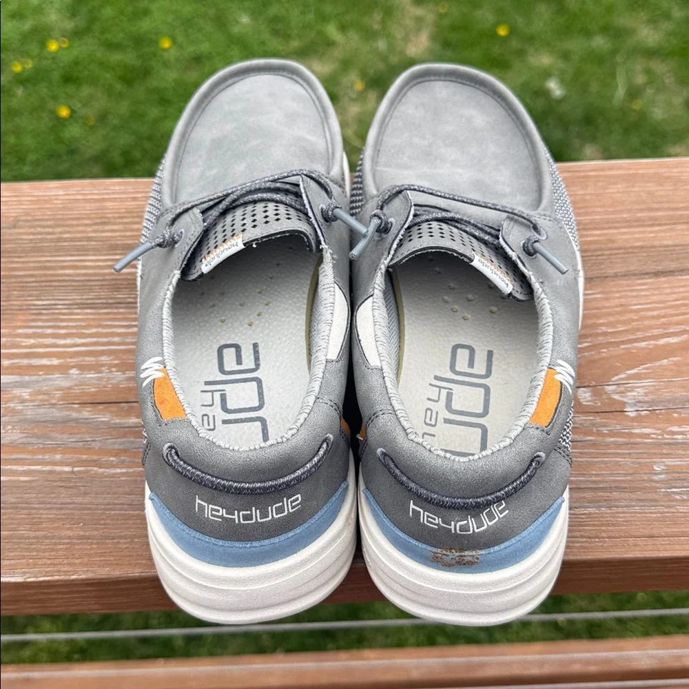 Hey Dude Welsh Grip Slip On Loafers Steel Grey Size 9